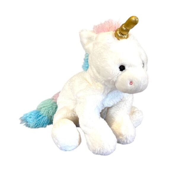 Gund White Unicorn Plush Rainbow Stuffed Animal Toy Floppy 20120393 - Picture 1 of 11